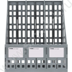 Лоток вертикальный разборный /серый,250мм/ 3отд. | Фото 2