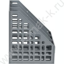 Лоток вертикальный разборный /серый,250мм/ 3отд. | Фото 3
