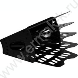 Лоток вертикально-гориз. разборный /чёрный/ 4отд. | Фото 1