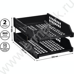 Лоток горизонтальный сетчатый черный /уп.2шт на мет.стержнях | Фото 6