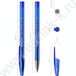 Ручка гелевая синяя 0,5мм  R-301 Gel Stick Original | Фото 4