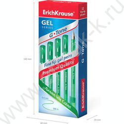 Ручка гелевая зеленая 0,5мм  G-Tone | Фото 5