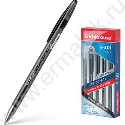 Ручка гелевая черная 0,5мм  R-301 Gel Stick Original | Фото 2