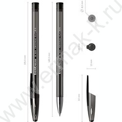 Ручка гелевая черная 0,5мм  R-301 Gel Stick Original | Фото 4