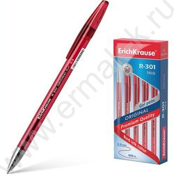 Ручка гелевая красная 0,5мм  R-301 Gel Stick Original | Фото 2