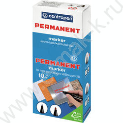 Маркер перм. /черный/ 0,6мм OHP   | Фото 3