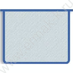 Папка д/тетрадей А4 пластик молния сверху синяя б/цв | Фото 1