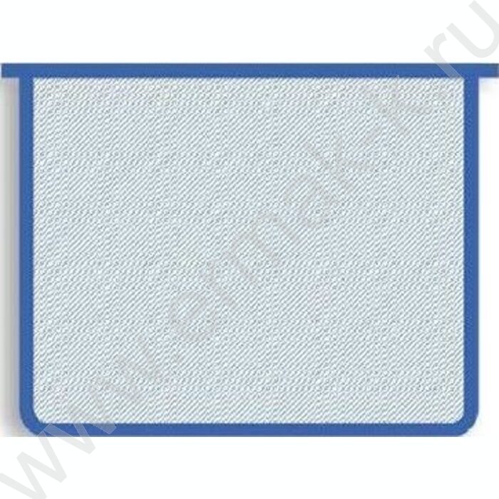 Папка д/тетрадей А4 пластик молния сверху синяя б/цв | Фото 1