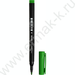 Маркер перм. /зеленый/ 1мм круг Slender   | Фото 1