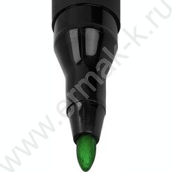 Маркер перм. /зеленый/ 1мм круг Slender   | Фото 4