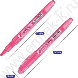 Текстовыделитель /набор  4цв/ 1-4мм косой "Multi Hi-Lighter" /чехол с европодвесом | Фото 2