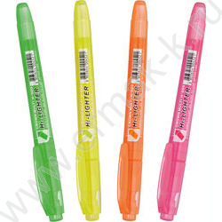 Текстовыделитель /набор  4цв/ 1-4мм косой "Multi Hi-Lighter" /чехол с европодвесом | Фото 3