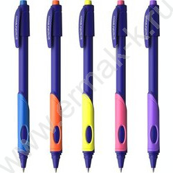 Ручка шар ErgoLine® Kids Stick&Grip Neon 0,7мм, синяя /корпус - ассорти      | Фото 1