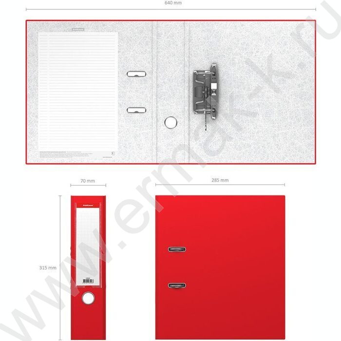 Файл 70мм Granite разборный красный с карманом | Фото 4