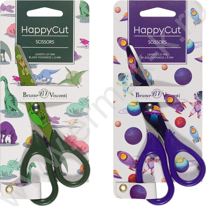 Ножницы 13,7см детские Happycut /с принтом 4вида | Фото 4