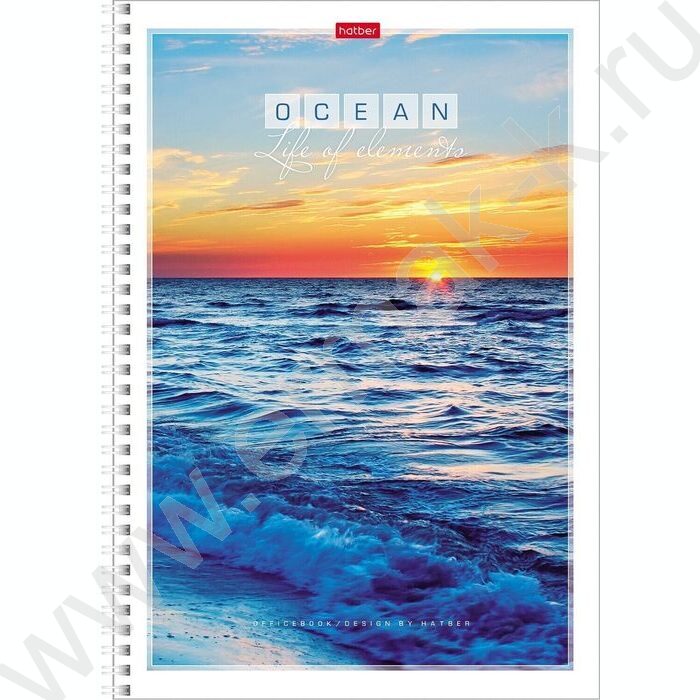 Тетрадь  96л А4 клетка/спираль "Океан" | Фото 1