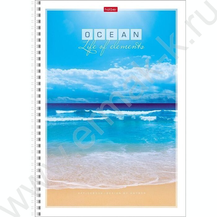 Тетрадь  96л А4 клетка/спираль "Океан" | Фото 2