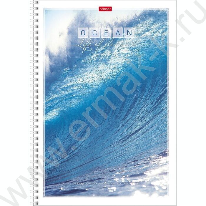Тетрадь  96л А4 клетка/спираль "Океан" | Фото 3