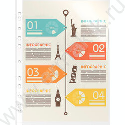 Файлы (мультифора) А4  40мкм Премиум тисненые | Фото 5