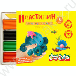 Пластилин   8цв 120г Каляка-Маляка+стек д/творчества | Фото 3