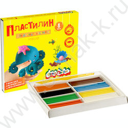 Пластилин   8цв 120г Каляка-Маляка+стек д/творчества | Фото 4