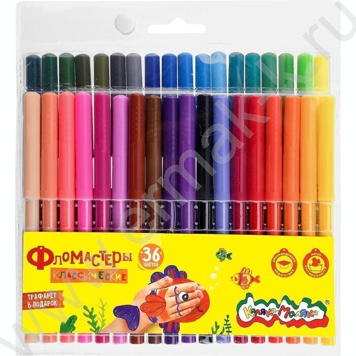 Фломастеры  36цв Каляка-Маляка /блистер | Фото 1