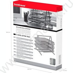 Лоток горизонтальный сетчатый (металл) серебро 3уровня | Фото 5