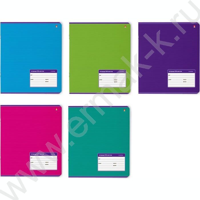 Тетрадь  18л линейка "Классика" 5видов | Фото 1