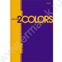 Тетрадь  80л А4 клетка/спираль "2COLORS" | Фото 3