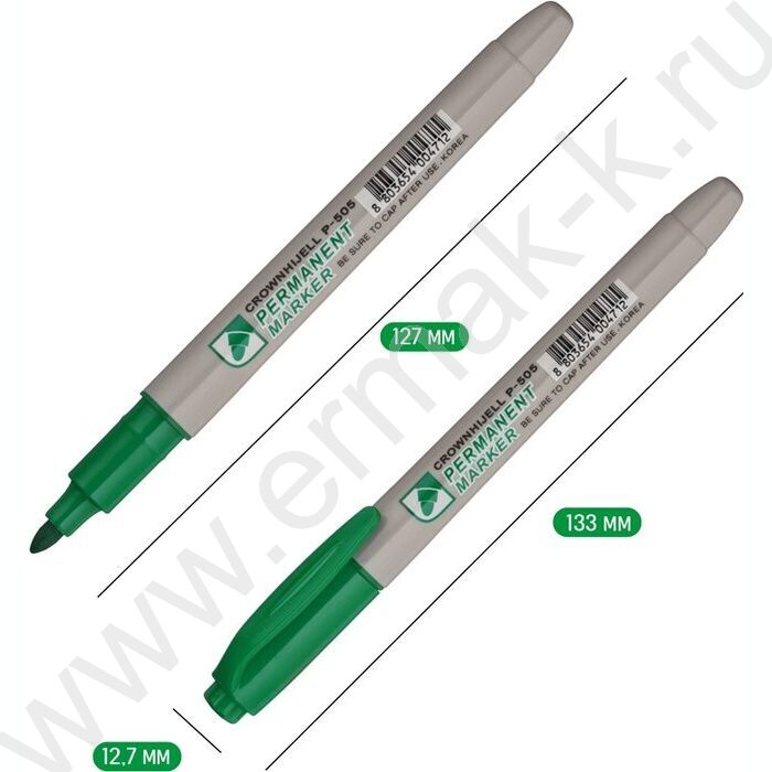 Маркер перм. /зеленый/ 2мм круг "Multi Marker Slim" | Фото 4