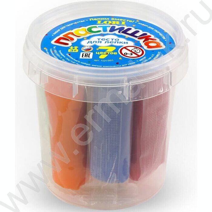 Тесто д/лепки   7цв Набор №1 | Фото 1