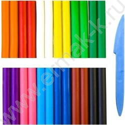 Пластилин восковой 12цв 210г Фантазия+стек | Фото 2