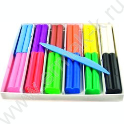 Пластилин восковой 12цв 210г Фантазия+стек | Фото 3