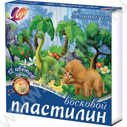 Пластилин восковой 12цв 210г Фантазия+стек | Фото 4