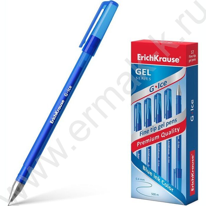 Ручка гелевая синяя 0,5мм  G-Ice Stick Original | Фото 2