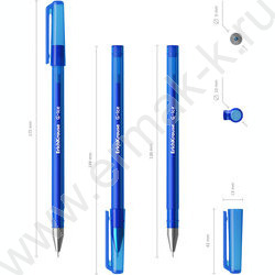 Ручка гелевая синяя 0,5мм  G-Ice Stick Original | Фото 4