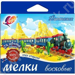 Мелки масляные 24цв Фантазия европодвес | Фото 2