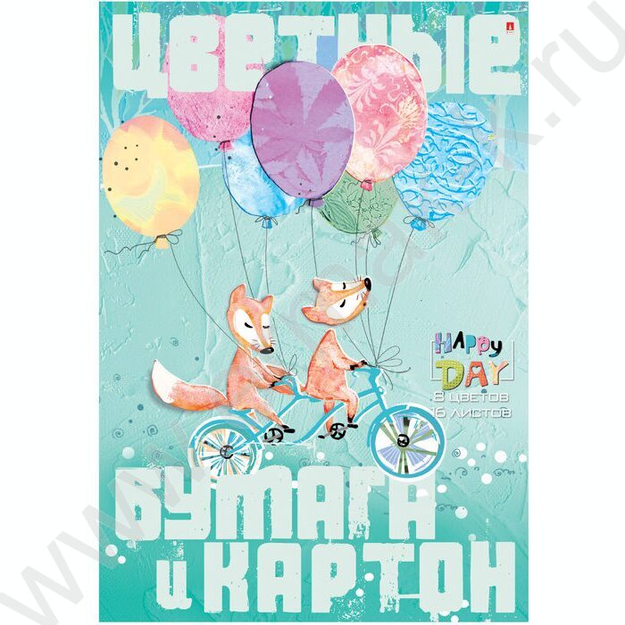 Картон цв+бум.цв А4  8л/ 8л "Мультики" | Фото 3