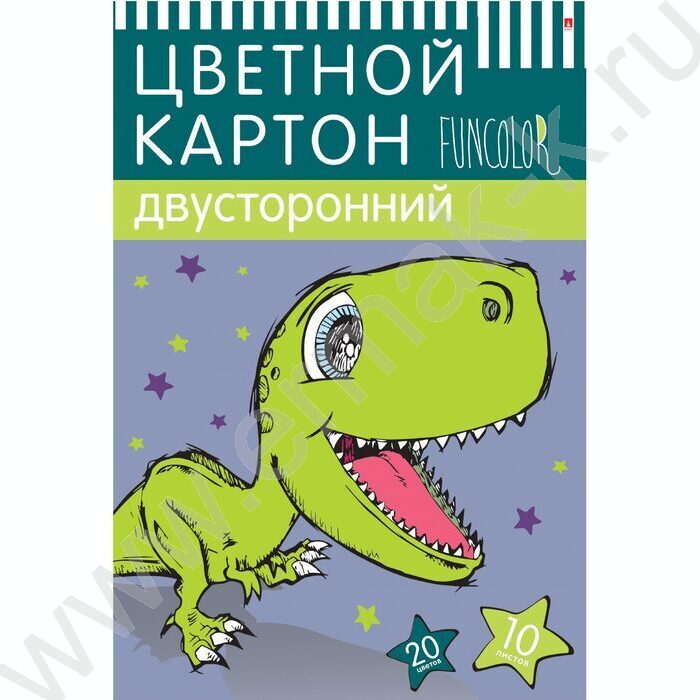 Картон цв. Двухсторонний А4 10л/20цв Мультики | Фото 4