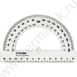 Транспортир 180° 12см прозр. | Фото 1