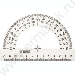 Транспортир 180° 12см прозр. | Фото 2