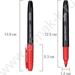 Маркер перм. /красный/ 1,5-3мм круг | Фото 5