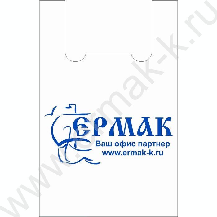 Пакет-майка Ермак 50*32+16 20мкм /Люкс Пакет/ | Фото 1