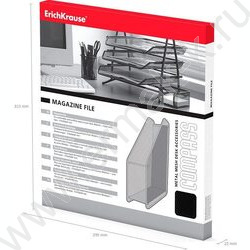 Лоток вертикальный сетчатый (метал) черный, ширина 80мм  | Фото 4