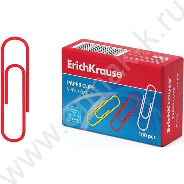 Скрепки 28мм /100шт цветные | Фото 1