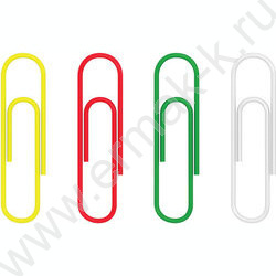 Скрепки 33мм /100шт цветные | Фото 1