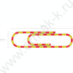 Скрепки 28мм /100шт Зебра цветные | Фото 4