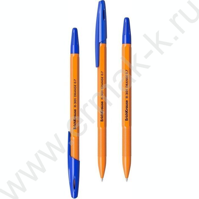 Ручка шар /набор  4шт/ R-301 Orange Stick синяя | Фото 1