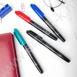 Маркер перм. /черный/ 1,5-3мм круг | Фото 7