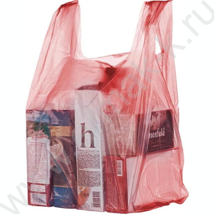 Пакет-майка ПНД 30+18*55 15мкр цветной | Фото 7